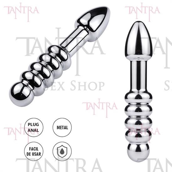 Plug doble punta metalico